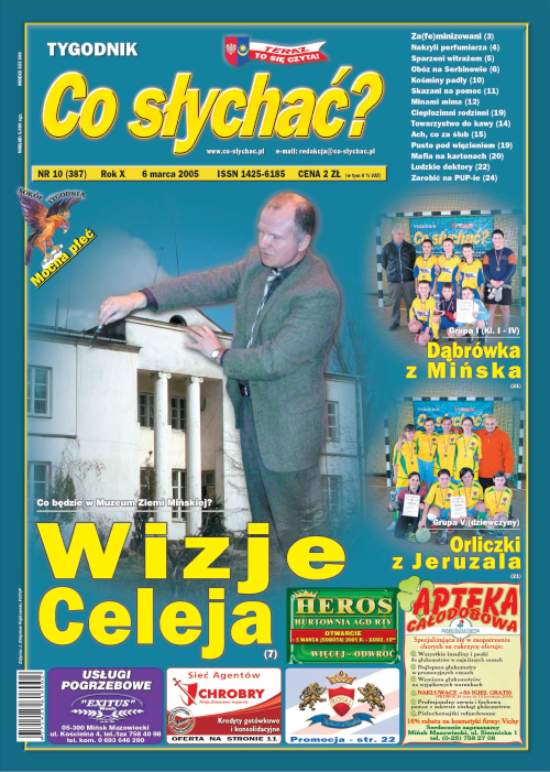 Okładka gazety Co słychać? - nr 10 (387) 2005